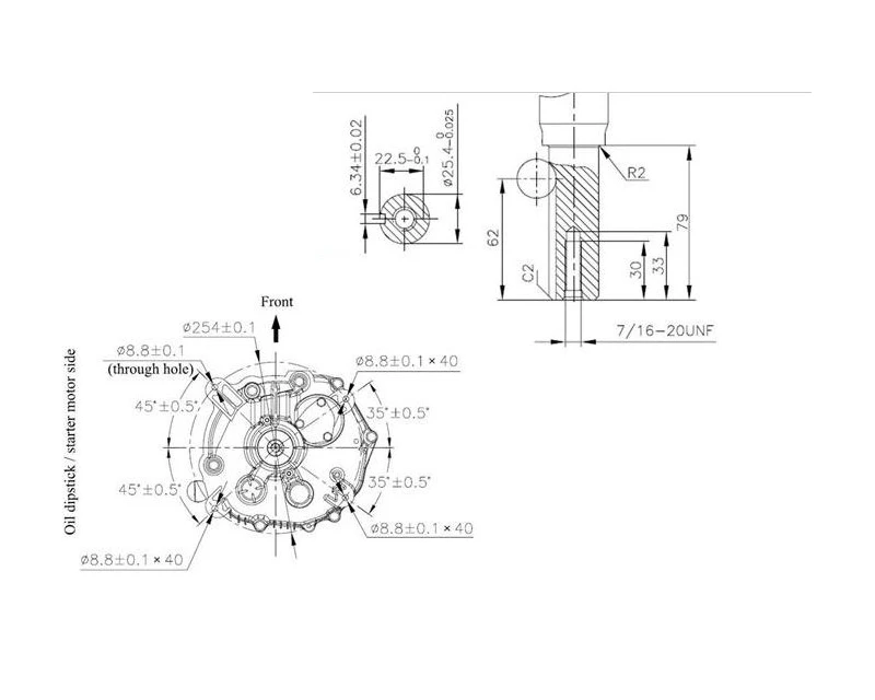 16/18 Hk Loncin Elstart Lodret Aksel 3 16/18 Hk Loncin Elstart Lodret Aksel - Billede 3