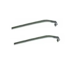 2 Kroge Med Beskyttelse Til Montering I Dør - 60 Cm