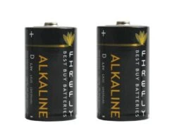 D Alkaline Batterier - 2 Stk. - Firefly