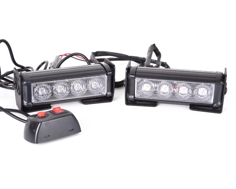 2 X LED Blitzlys Med Beslag + Kontakt 1 2 X LED Blitzlys Med Beslag + Kontakt