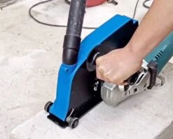 Rilleskærer - 230 Mm - Til Montering På Vinkelsliber -Værktøj Salgsbutik 230 mm stovopsamler til vinkelsliber rilleskrer 3