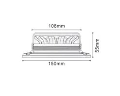 Advarselsblink Med Magnet - Lav Model 9 Advarselsblink Med Magnet - Lav Model -Værktøj Salgsbutik advarselsblink 36 watt med magnet lav model 4