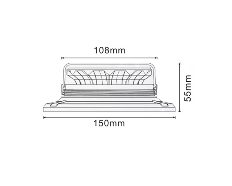 Advarselsblink Med Magnet - Lav Model 5 Advarselsblink Med Magnet - Lav Model - Billede 5