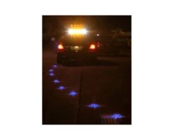 Advarselsblink "skildpadder" Med Løbelys - Blå -Værktøj Salgsbutik advarselsblink skildpadder 6 stk blaa 6