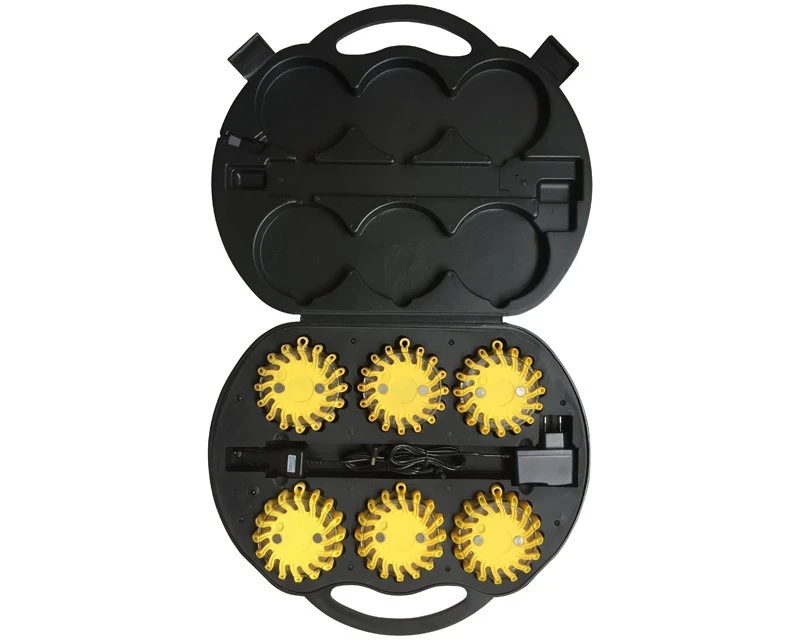 Advarselsblink "skildpadder" Med Løbelys - Orange 2 Advarselsblink "skildpadder" Med Løbelys - Orange - Billede 2