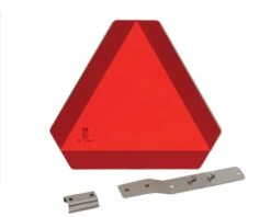 Advarselstrekant - Plast - Inkl. Beslag + Holder