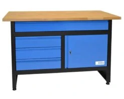 Güde Arbejdsbord - Med Skab Og 4 Skuffer