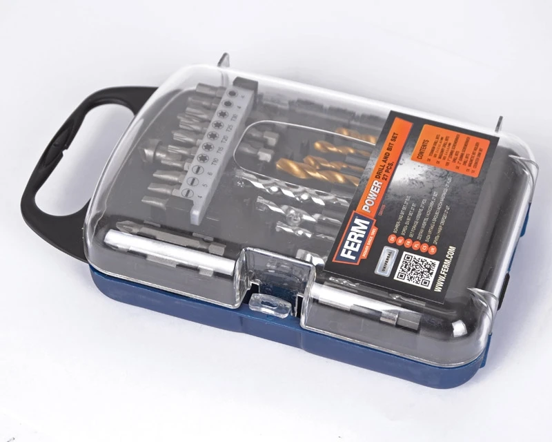 FERM Bits- & Borsæt Med 15 Bits Og 10 Bor Til Træ/stål/mur 3 FERM Bits- & Borsæt Med 15 Bits Og 10 Bor Til Træ/stål/mur - Billede 3