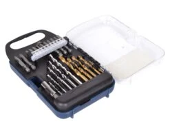 FERM Bits- & Borsæt Med 15 Bits Og 10 Bor Til Træ/stål/mur