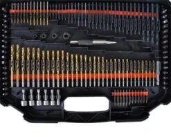 Bits- & Borsæt Med 246 Dele -Værktøj Salgsbutik bits borst med 15 bits og 10 bor til tr staal mur 5