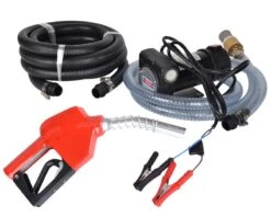 Dieselpumpe - 12 Volt - Med Slange + Håndtag