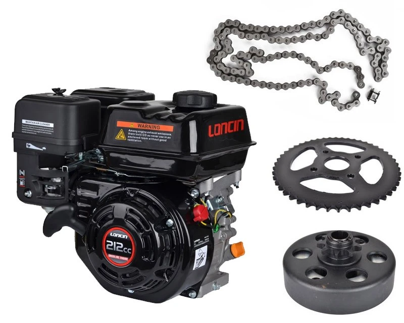 Go-kart Start Kit 7 Hk Motor + Slyngkobling + Kæde 1 Go-kart Start Kit 7 Hk Motor + Slyngkobling + Kæde