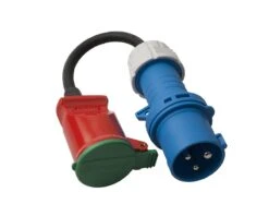 Adaptorkabel 230 Volt CEE Stik (han) Til F8 Stik (hun) - 0,33 Meter