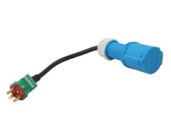 Adaptorkabel CEE (hun) Til F8 Stik (han) - 3-benet - 0,33 Meter