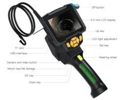 Proff. Inspektionskamera Med Skærm Og 360° Kamera 9 Proff. Inspektionskamera Med Skærm Og 360° Kamera -Værktøj Salgsbutik inspektionskamera 360 grader kamera 4
