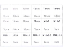 Kobberskiver Og Bundpropper 534 Dele -Værktøj Salgsbutik kobberskiver og bundpropper 534 dele 3