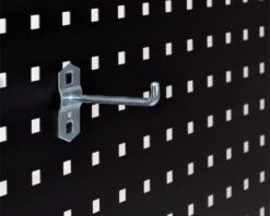 5 Stk. Kroge - Enkelt - 75 Mm - Til Hulplade (10 X 10 Mm) + Værkstedsvogn