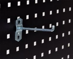 5 Stk. Kroge - Enkelt - 100 Mm - Til Hulplade (10 X 10 Mm) + Værkstedsvogn