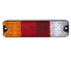 Baglygte Smal Med 4 Funktioner - 191 X 50 Mm - 12/24 Volt