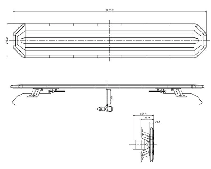LED Lygtebro - 122 Cm - Trådløst Fjernbetjening 5 LED Lygtebro - 122 Cm - Trådløst Fjernbetjening - Billede 5