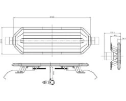 LED Lygtebro - 61 Cm - Gennemsigtigt Cover -Værktøj Salgsbutik led lygtebro 61 cm multi volt gennemsigtig 7