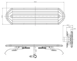 LED Lygtebro - 77 Cm - Gennemsigtigt Cover -Værktøj Salgsbutik led lygtebro 77 cm multi volt gennemsigtig 7