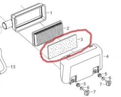 Luftfilter Skum Til 13 Hk Rato Motorer