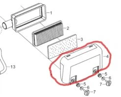 Luftfilter Yderste Skjold Til Rato 13 Hk Motor