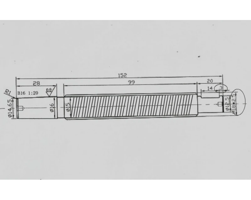 M18 Gevindstang + 13 Mm Borepatron Til Trædrejebænk TMC1000 6 M18 Gevindstang + 13 Mm Borepatron Til Trædrejebænk TMC1000 - Billede 6