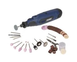 FERM Minisliber Med 12 Volt Batteri