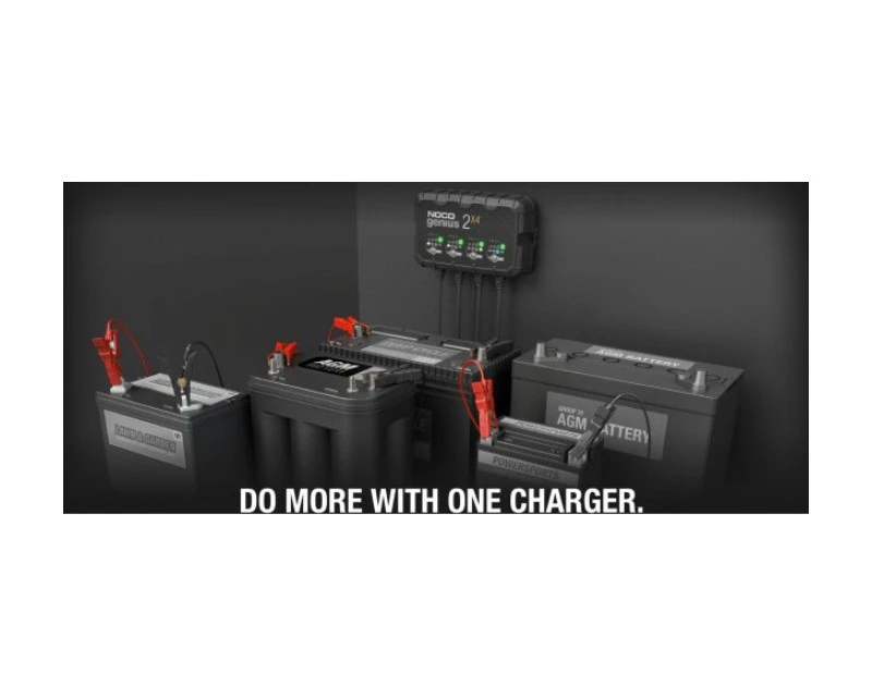 Noco Genius 2X4 Batterilader Til 6 Og 12 Volt - 8000 MA 2 Noco Genius 2X4 Batterilader Til 6 Og 12 Volt - 8000 MA - Billede 2