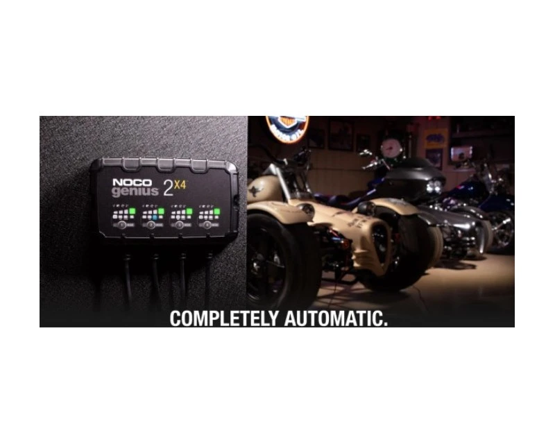 Noco Genius 2X4 Batterilader Til 6 Og 12 Volt - 8000 MA 3 Noco Genius 2X4 Batterilader Til 6 Og 12 Volt - 8000 MA - Billede 3