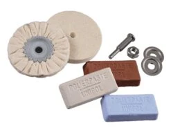 Polersæt Til Boremaskine Med Polerskiver Og Slibepasta