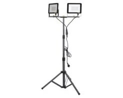 Arbejdslampe 230 Volt 2 X 50 Watt Teleskopstander