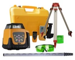 Rotorlaser Grøn Laser I Sæt Med Stadie Og Trefod