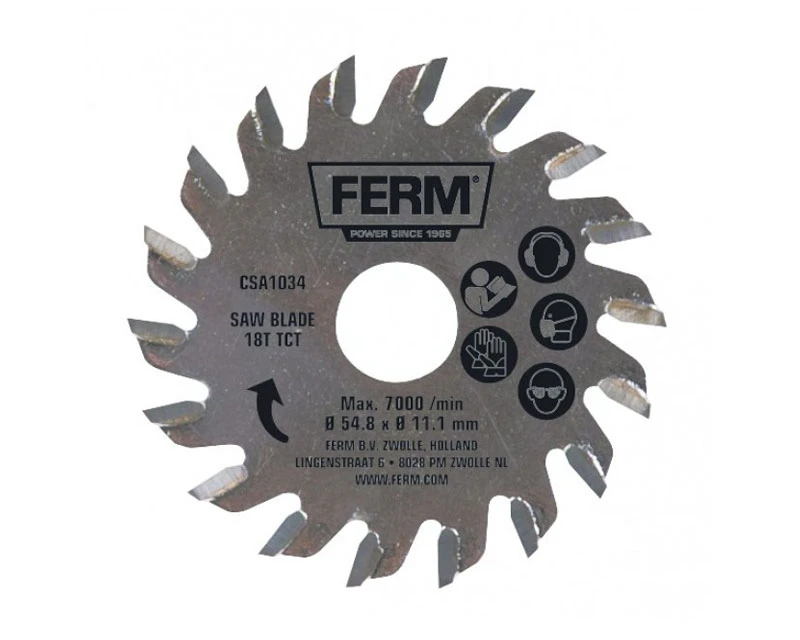 Savklinge 54,8 Mm Til Træ - 18-tands - Til Minisav/multisav 1 Savklinge 54,8 Mm Til Træ - 18-tands - Til Minisav/multisav