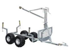 Skovvogn 1.000 Kg Med Kran Og Boogie Hjul