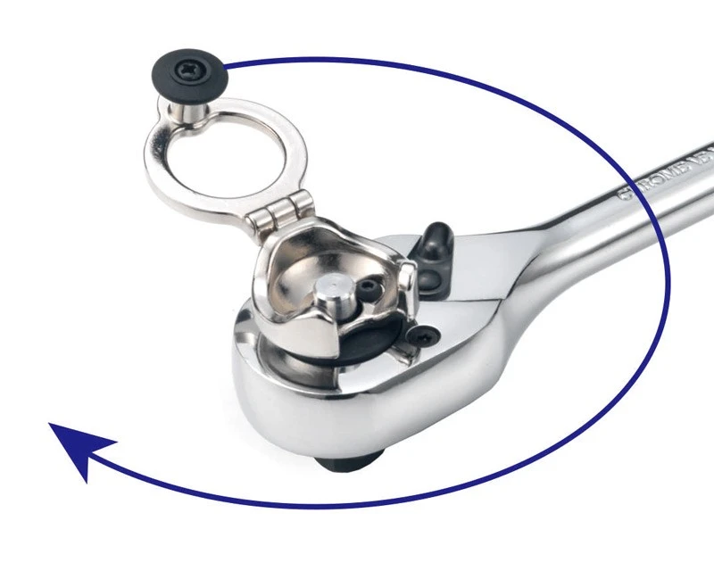 Skraldenøgle 3/8" Med Håndsving 2 Skraldenøgle 3/8" Med Håndsving - Billede 2