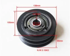 Slyngkobling Heavy Duty Til 20 Mm Aksel + A Kilerem -Værktøj Salgsbutik slyngkobling heavy duty 20 mm 3