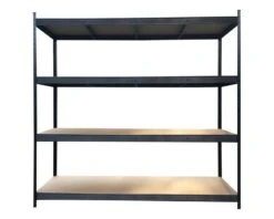 Stålreol Med 4 MDF Hylder - 200 X 220 X 70 Cm