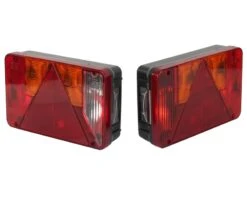 Store Baglygter 2 Stk - 218 X 140 Mm - Uden Pærer