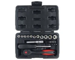 Topnøglesæt ¼" - Med 26 Dele -Værktøj Salgsbutik topnglest 26 dele 2