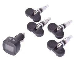 Trådløs Dæktryksmåler - Sæt Med 4 Stk -Værktøj Salgsbutik traadls dktryksmaaler med 4 ventiler 4