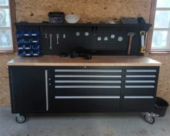 Værkstedsvogn + Arbejdsbord 215 Cm -Værktøj Salgsbutik vaerkstedsvogn arbejdsbord 215 cm 4