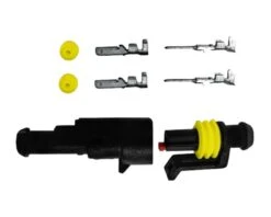 Vandtæt Stik - 12-24 Volt - 1-polet